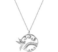 Accessories Vintage S925 Necklace for Women Clavicle Chain Lover's Magpie Bridge Handmade Classical Hanfu Jewelry Women's Pendant Necklaces Charm Gift National Old Craft