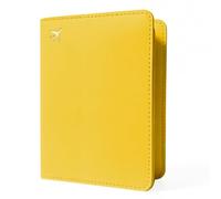 AccessoriesLobby Passport Holder for Travel - RFID Blocking for Women & Men, Energetic Yellow, 5.5" H x 4.2" W, Classic