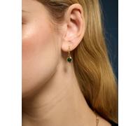 ACCESSORIZE 14ct Gold Plated Bead Hoop Earrings Gold