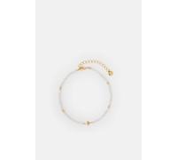 Accessorize 14Ct Gold-Plated Beaded Star Anklet Gold One Size