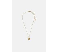 Accessorize 14Ct Gold-Plated Evil Eye Pendant Necklace Gold One Size