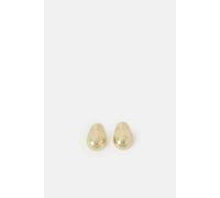 Accessorize 14Ct Gold-Plated Molten Curve Drop Earrings Gold One Size