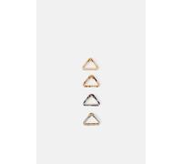 Accessorize 4-Pack Resin Triangle Claw Clips Multi One Size