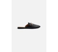 Accessorize Backless Metal Bar Loafers In Black Black 6
