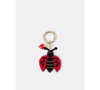 ACCESSORIZE Beaded Love Bug Bag Charm Red Mix