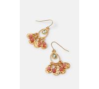 Accessorize Beaded Tassel Drop Earrings In Green Green One Size