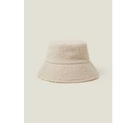 Accessorize Borg Bucket Hat Natural