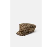 Accessorize Women's Cheetah Print Baker Boy Hat in Camel Accessorize Camel One Size