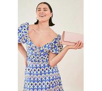 Accessorize Clean Bar Clutch Bag Nude