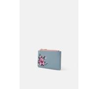 Accessorize Cross Stitch Flower Cardholder In Blue Blue One Size