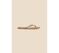 Accessorize Women's 'Daniella' Beaded Flip Flops in White | Size: 8 Accessorize White 8
