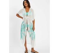 ACCESSORIZE Embroidered Beach Cover Up Ivory
