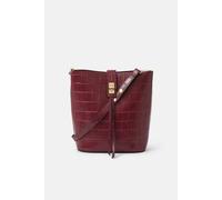 Accessorize Faux Croc Bucket Bag In Red Red One Size