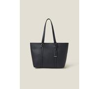 Accessorize Faux Leather Tote Bag In Blue Blue One Size