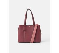 ACCESSORIZE Faux Leather Webbing Strap Shoulder Bag Burgundy