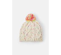 Accessorize Girl's Cable Knit Bobble Hat in Ivory | Size: 4-5 Years Accessorize Ivory 4-5 Years