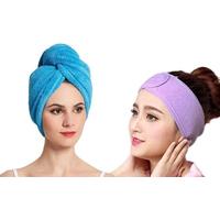 Accessorize Kingdom Facial Headband and Head Wrap Set for Women, Makeup Application, Hair Care, Multicolour, Pack of 2