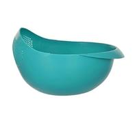 Accessorize Kingdom Food Strainer, Kitchen Colander for Fruits and Vegetables, Plastic Sieve with Bowl, 11.3 x 18 x 24.1 Centimetres