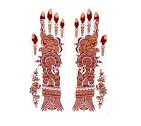 Accessorize Kingdom Henna Tattoo Stencils for Hands - One-Time Use Temporary Body Art (AKM36)