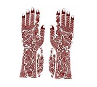 Accessorize Kingdom Henna Tattoo Stencils for Hands - One-Time Use Temporary Body Art (AKM40)