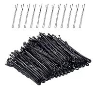 Accessorize Kingdom Metal Hair Clips BOBBY PINS U Pins TIC TAC Hair Styling Pins Juda Pin Hair dressing Salon Tool Kit Women and Girls Hair Accessories Set (Black, Large (Pack of-3))