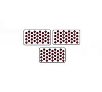 Accessorize kingdom Premium Bindi Sticker Pack |Bindis for Women & Girls |Reusable, Skin-Friendly Bindis | Daily & Festive Wear | Bindi for All Occasions | Pack of 9 | (Maroon AK2, 6mm)