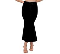 Accessorize Kingdom Saree Shapewear Petticoat for Women, Blended Fabric Undergarment Slip (UK, Alpha, 3XL, Regular, Regular, Black)