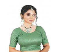 Accessorize Kingdom Women’s Readymade Lycra Stretchable Saree Blouse | Top for Festive & Wedding | for All Sarees & Lehenga’s (UK, Alpha, One Size, Regular, Regular, Free Size 38-42, Pista)