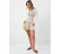 ACCESSORIZE Knitted Mini Beach Dress White