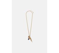 Accessorize Multi Charm Tassel Pendant Necklace In Blue Blue One Size