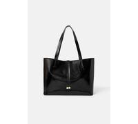 Accessorize Patent Tote Bag In Black Black One Size