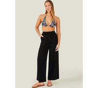 ACCESSORIZE Pure Cotton Beach Trousers Black