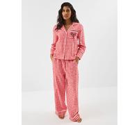 ACCESSORIZE Pure Cotton Flannel Gingham Pyjama Set Red