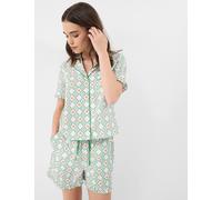 ACCESSORIZE Pure Cotton Heart Print Shortie Set Ivory