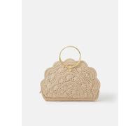 ACCESSORIZE Pure Cotton Scallop Grab Bag Cream