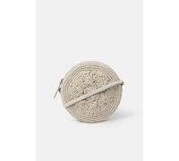 Accessorize Round Macrame Bag In Cream Cream One Size