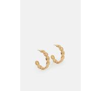 Accessorize Scallop Hoop Earrings In Gold Gold One Size