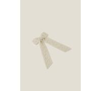 Accessorize Statement Pearl Hair Bow In Cream Cream One Size