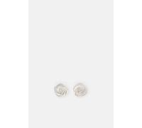 Accessorize Sterling Silver Flat Knot Stud Earrings Silver One Size