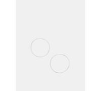 ACCESSORIZE Sterling Silver Hoop Earrings Silver