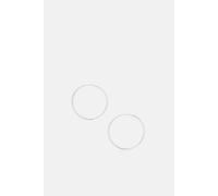 Accessorize Women's Sterling Silver Large Hoop Earrings Accessorize Silver One Size