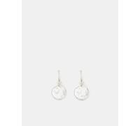 ACCESSORIZE Sterling Silver Molten Drop Earrings Silver