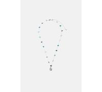 Accessorize Women's Sterling Silver-Plated Beaded Leaf Pendant Necklace in Silver Accessorize Silver One Size