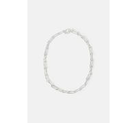 Accessorize Women's Sterling Silver-Plated Chunky Molten Link Necklace in Silver Accessorize Silver One Size