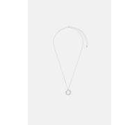 Accessorize Women's Sterling Silver-Plated Diamante Circle Pendant Necklace in Silver Accessorize Silver One Size