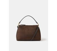 ACCESSORIZE Suedette Slouchy Grab Bag Chocolate