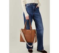 ACCESSORIZE Tote Shoulder Bag Brown Mix