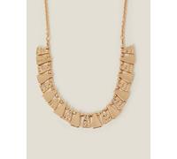 Accessorize Triangle Molten Statement Necklace In Gold Gold One Size