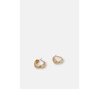 Accessorize Twisted Ridge Hoop Earrings In Gold Gold One Size
