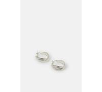 Accessorize Twisted Ridge Hoop Earrings In Silver Silver One Size